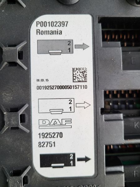 Панель предохранителей daf xf 106 1925270 82751 912 - TIR-розборка Славута