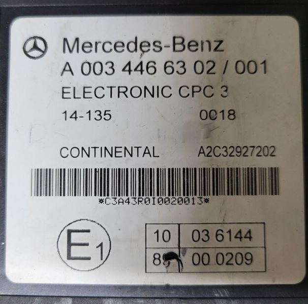 Електронний блок керування Mercedes Benz Actros A0034466302/001 1227 - TIR-розборка Славута