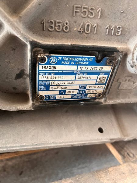 Коробка передач MAN TGX TGS Euro 6 |ZF TraXon 12TX2620TD | MAN 81.32004-6407 | Parts 1358001030 | Serial 00700674 12TX2620TD - TIR-розборка Славута