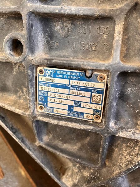 Коробка передач ZF Astronic 12AS2331TD | MAN 81.32004-6369 | Parts 1353041048 | Serial 00983037 з ретардером 12AS2331TD - TIR-розборка Славута
