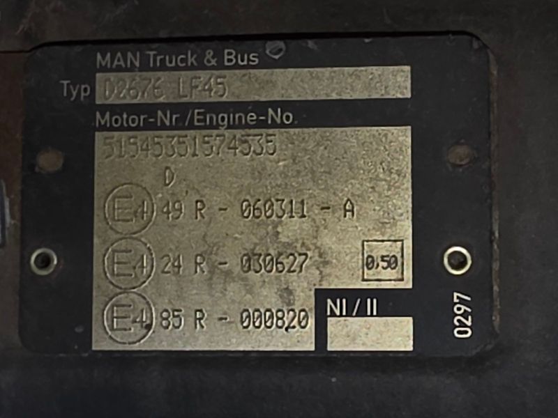 Двигун MAN TGX Euro 6 &mdash; D2676 LF45 (480 к.с.) Без навісного D2676 LF45 - TIR-розборка Славута